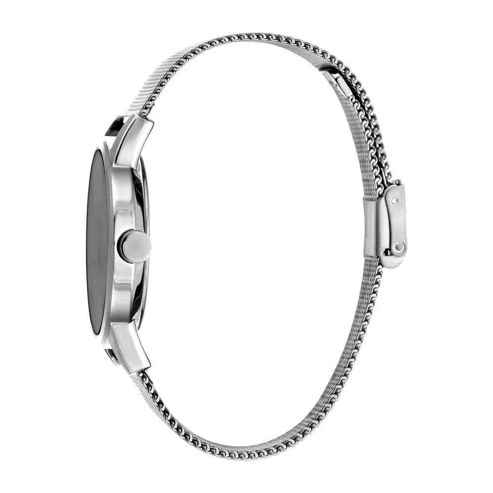 Esprit Men's Stainless Steel Watch Black Dial & Mesh Bracelet
