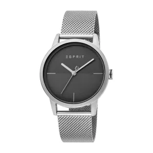 Esprit Men's Stainless Steel Watch Black Dial & Mesh Bracelet