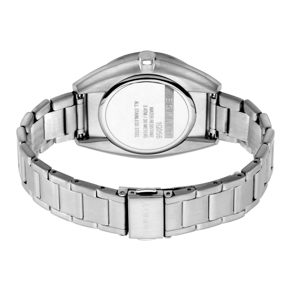 Esprit Men's Stainless Steel Watch White Dial & Metal Bracelet