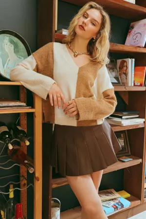 Faux Leather Mini Skirt