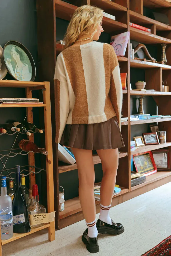 Faux Leather Mini Skirt