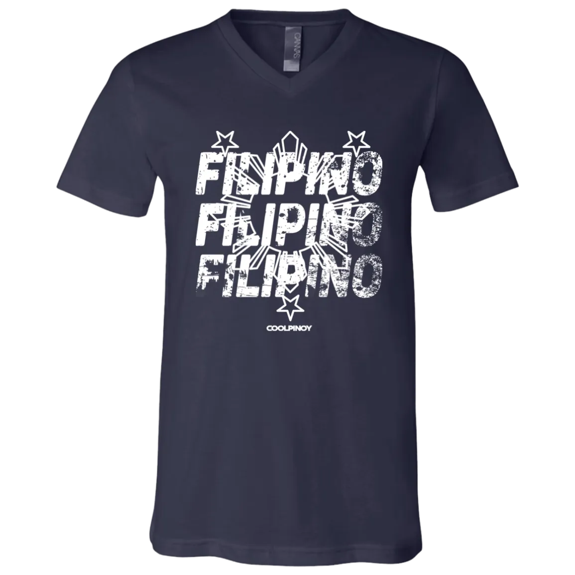 Filipino Filipino Filipino Unisex Jersey V-Neck T-Shirt