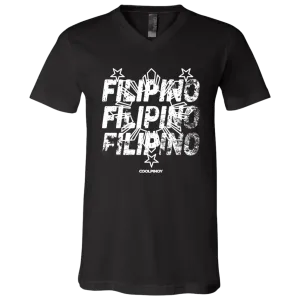 Filipino Filipino Filipino Unisex Jersey V-Neck T-Shirt
