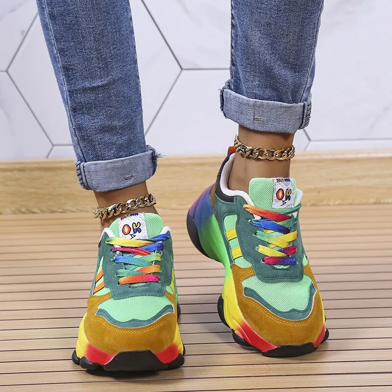 Fiona® | Orthopedic rainbow sneakers