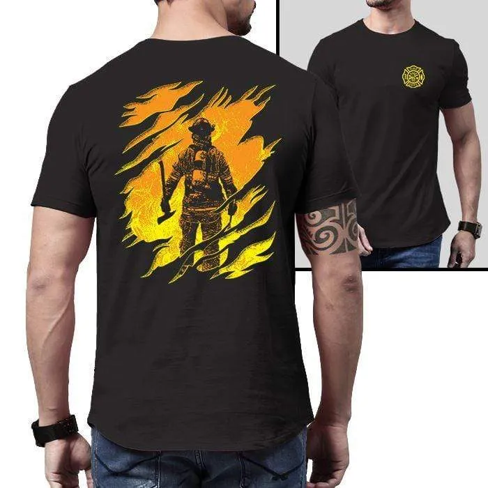 Firefighter Into The Inferno Premium Tee