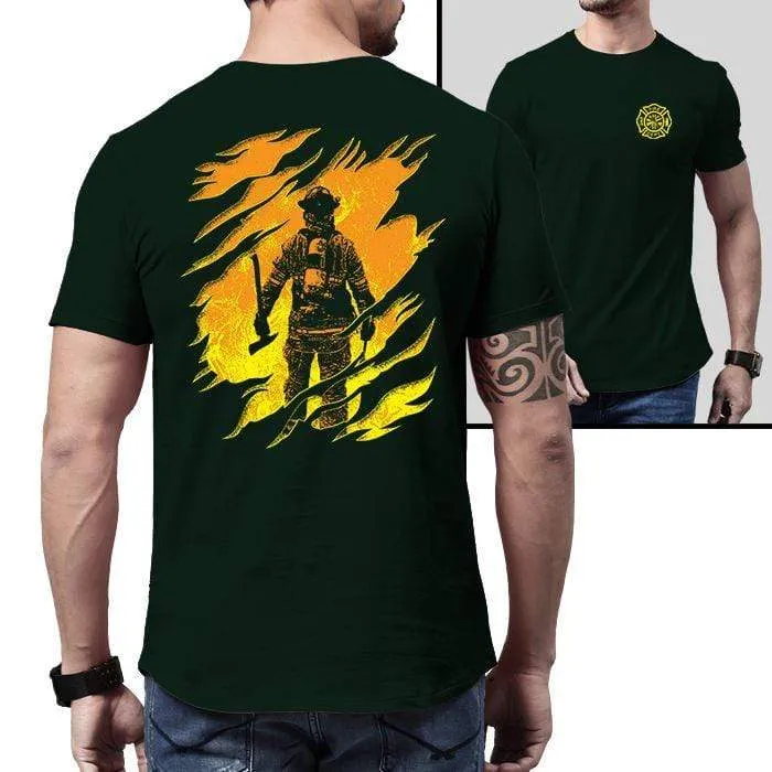 Firefighter Into The Inferno Premium Tee