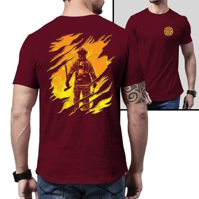 Firefighter Into The Inferno Premium Tee