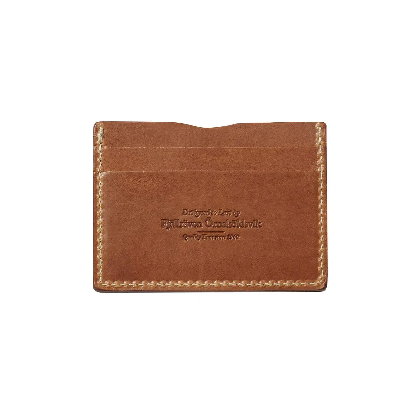 Fjallraven Ovik Card Holder Leather Cognac