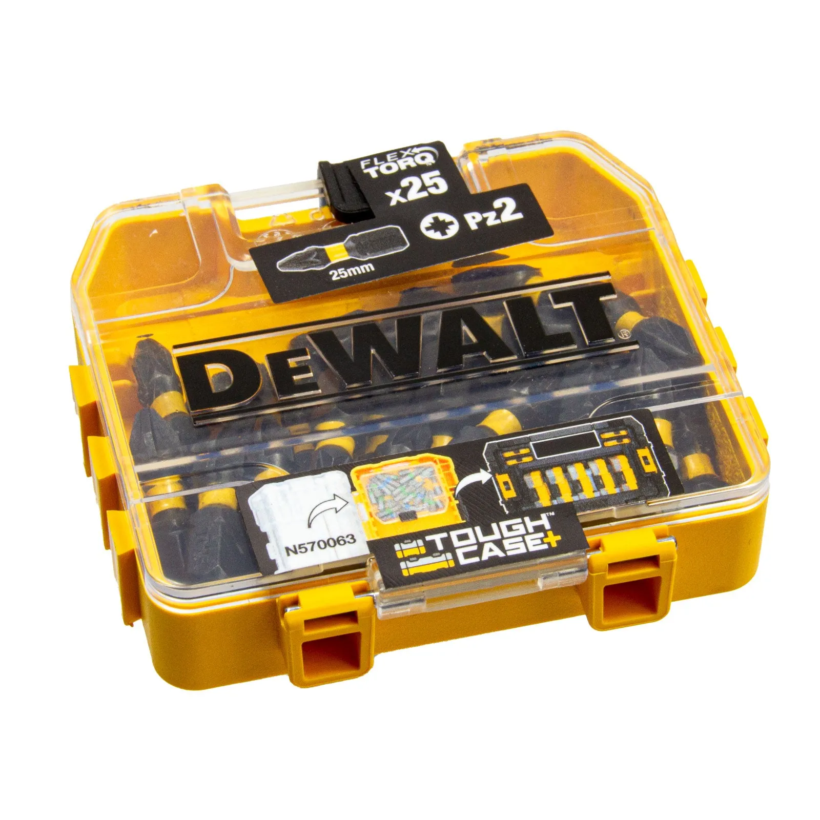 Flextorq Bitbox 25 x PZ2 Bits, Tough Case, Extreme Impact