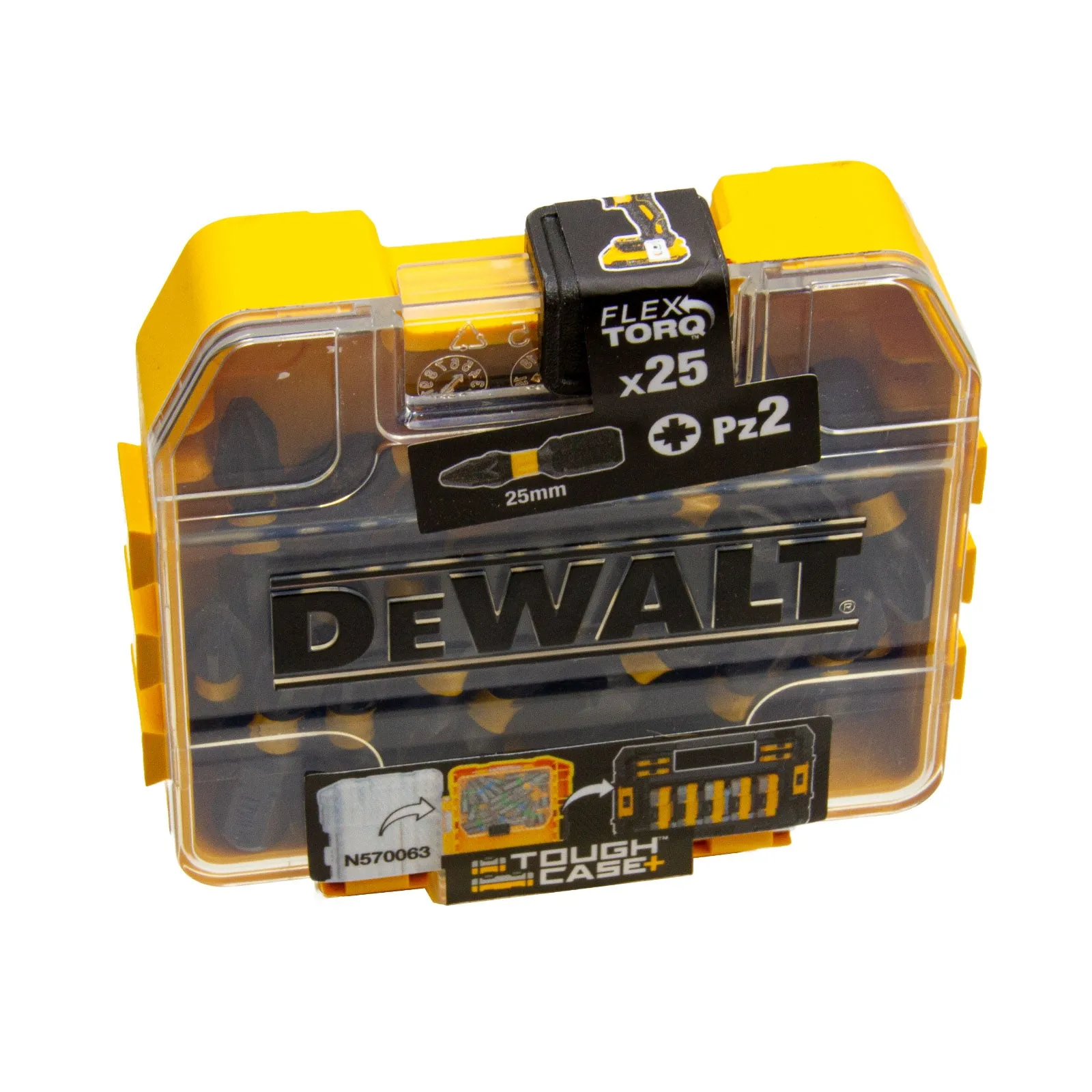 Flextorq Bitbox 25 x PZ2 Bits, Tough Case, Extreme Impact
