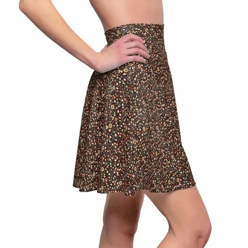 Floral Frenzy Women Skater Skirt Unleash your Style