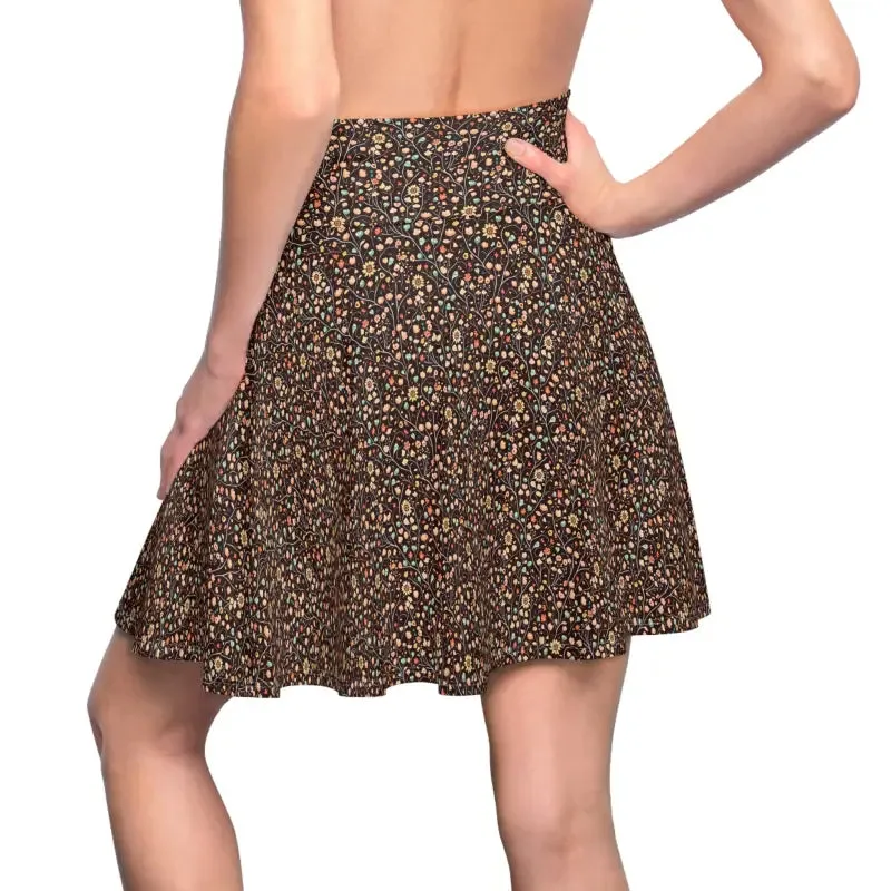Floral Frenzy Women Skater Skirt Unleash your Style