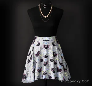Floral Mothman Skater Skirt
