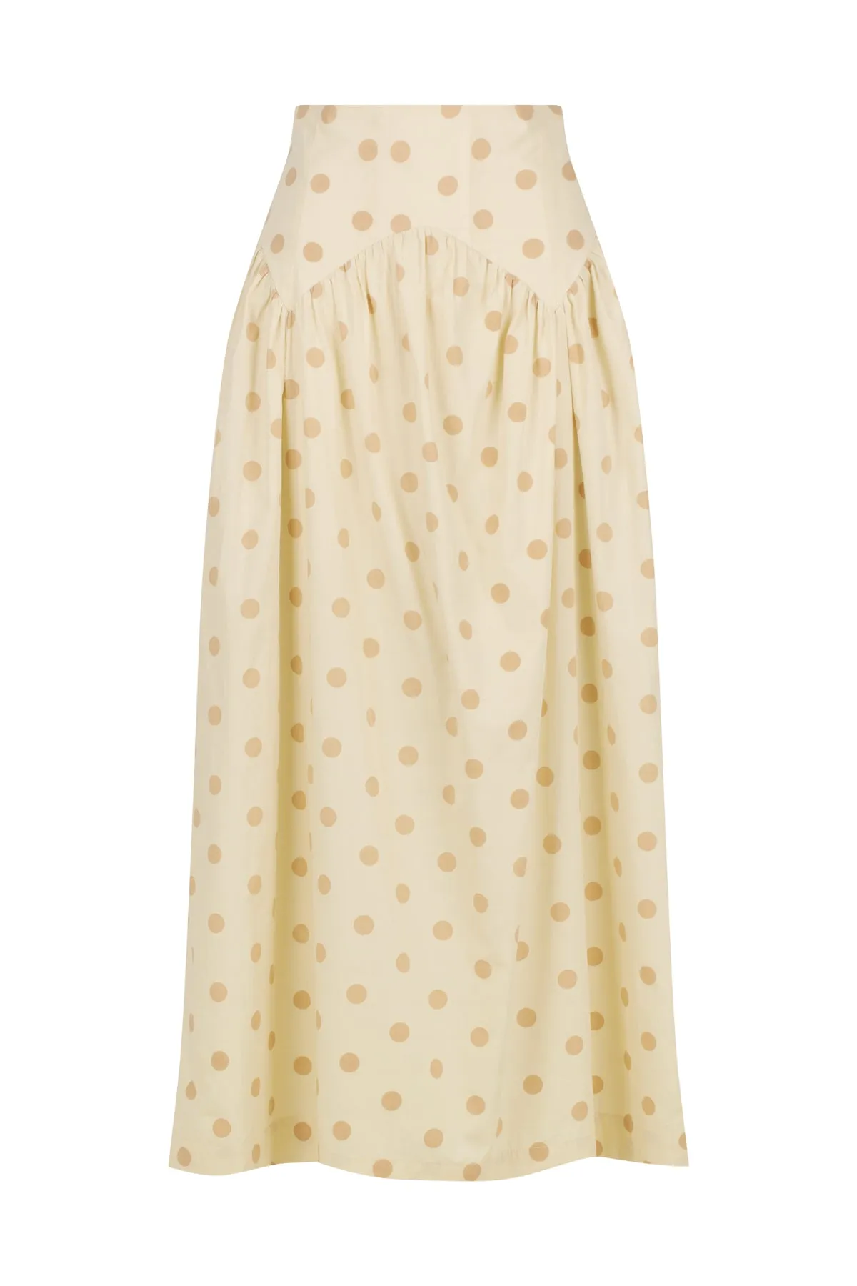 Framed Crop | Textured Waist Midi Skirt
