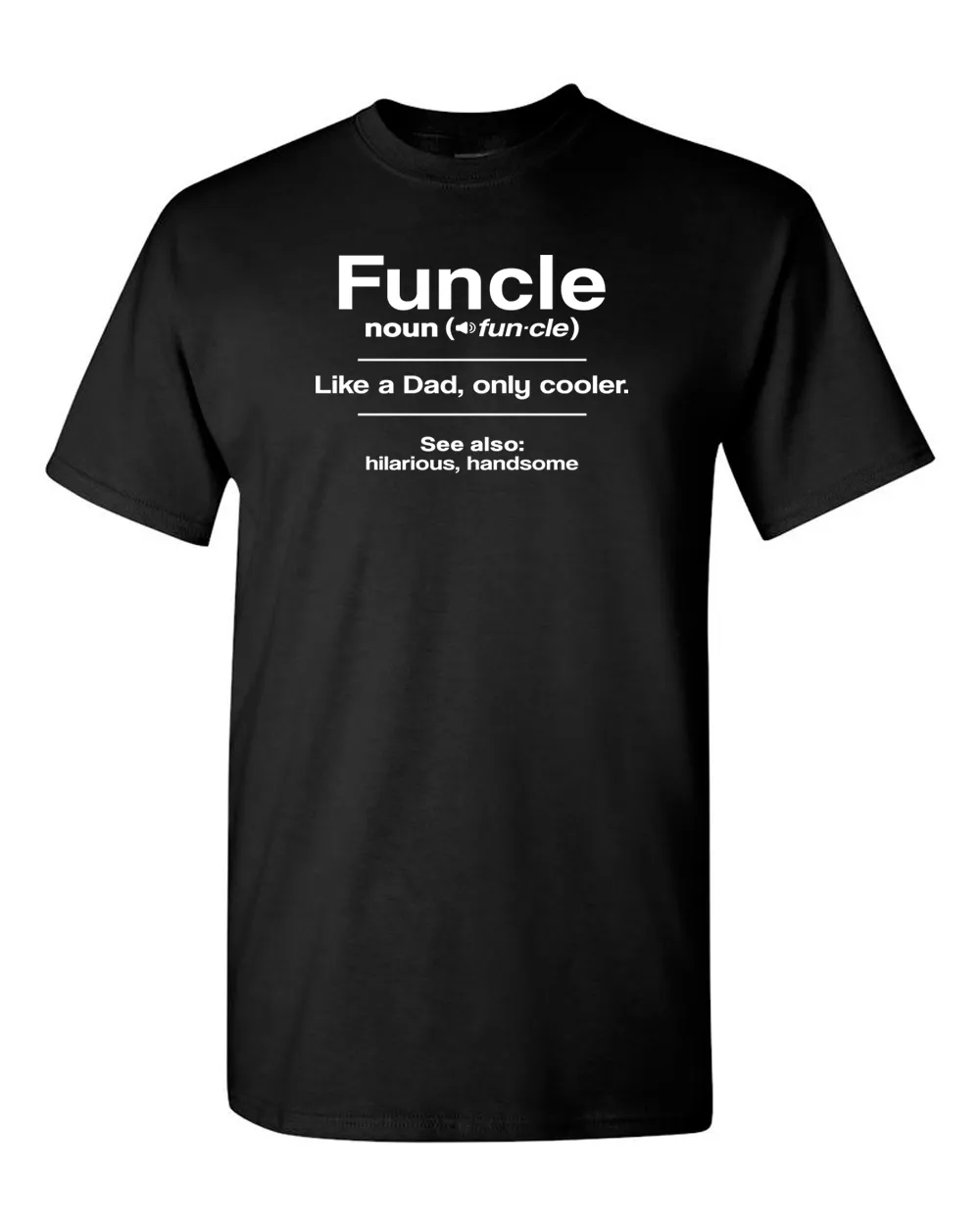 Funcle T-shirt Gift for Uncle Tees Graphic Novelty Sarcastic Funny T Shirt
