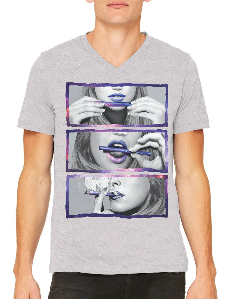 Galaxy Women Blunt Men's V-neck T-shirt