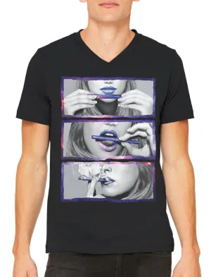 Galaxy Women Blunt Men's V-neck T-shirt