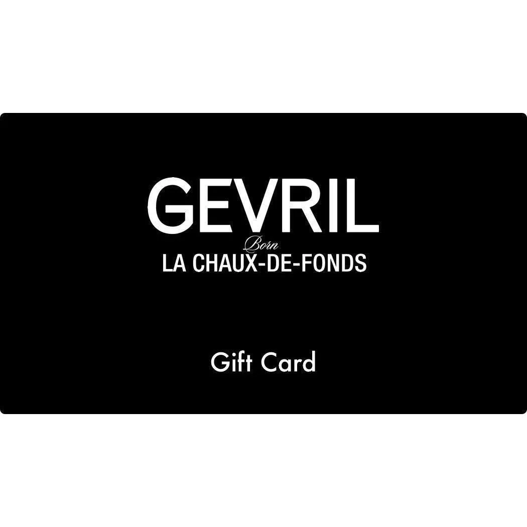 Gevril Luxury Swiss Watches Gift Card