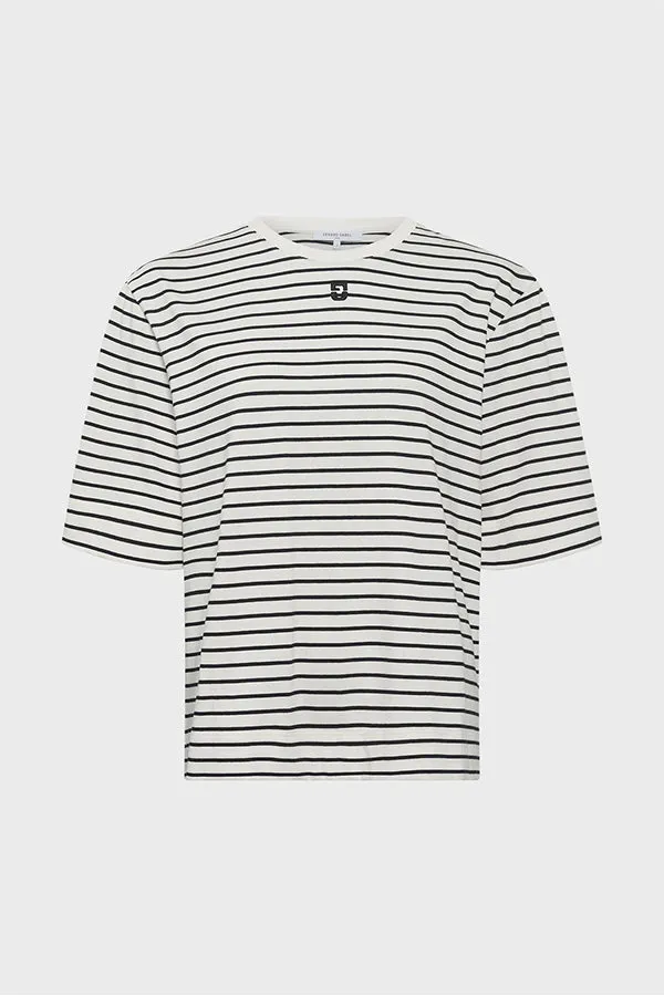 GHISLAINE LOOSE STRIPED COTTON T-SHIRT