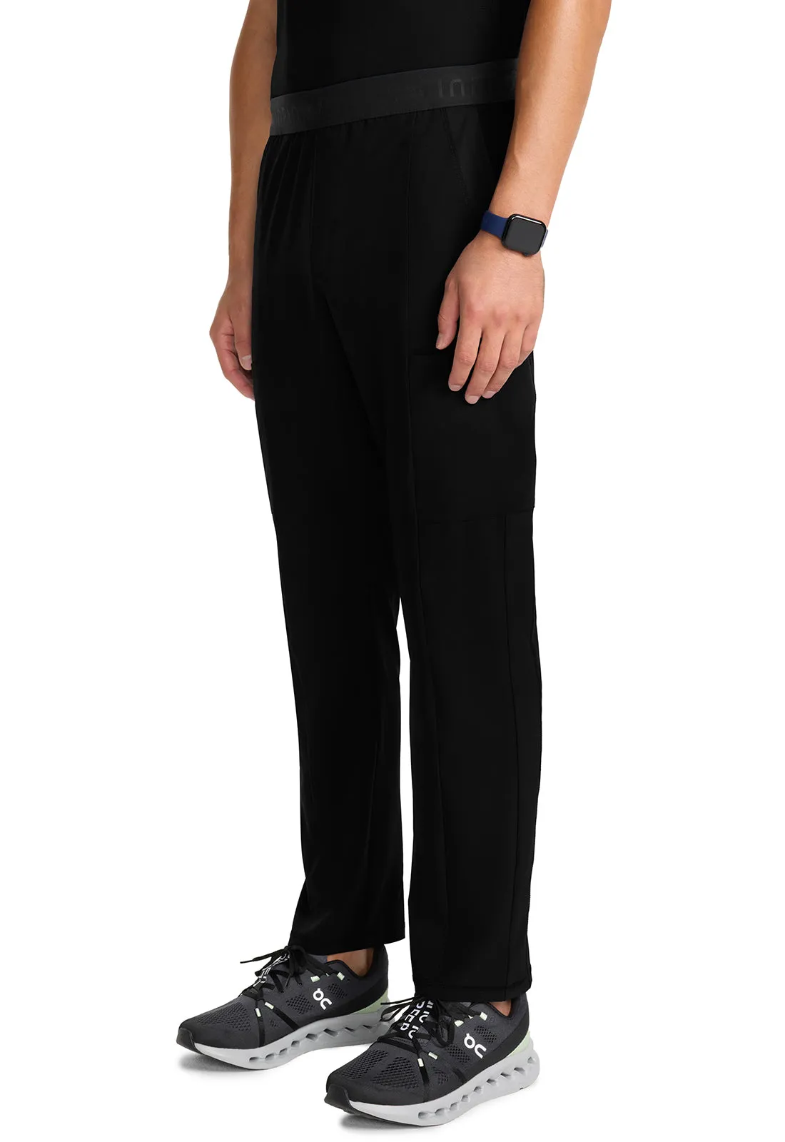 GNR8 IN013A Men's Straight Leg Pants Black