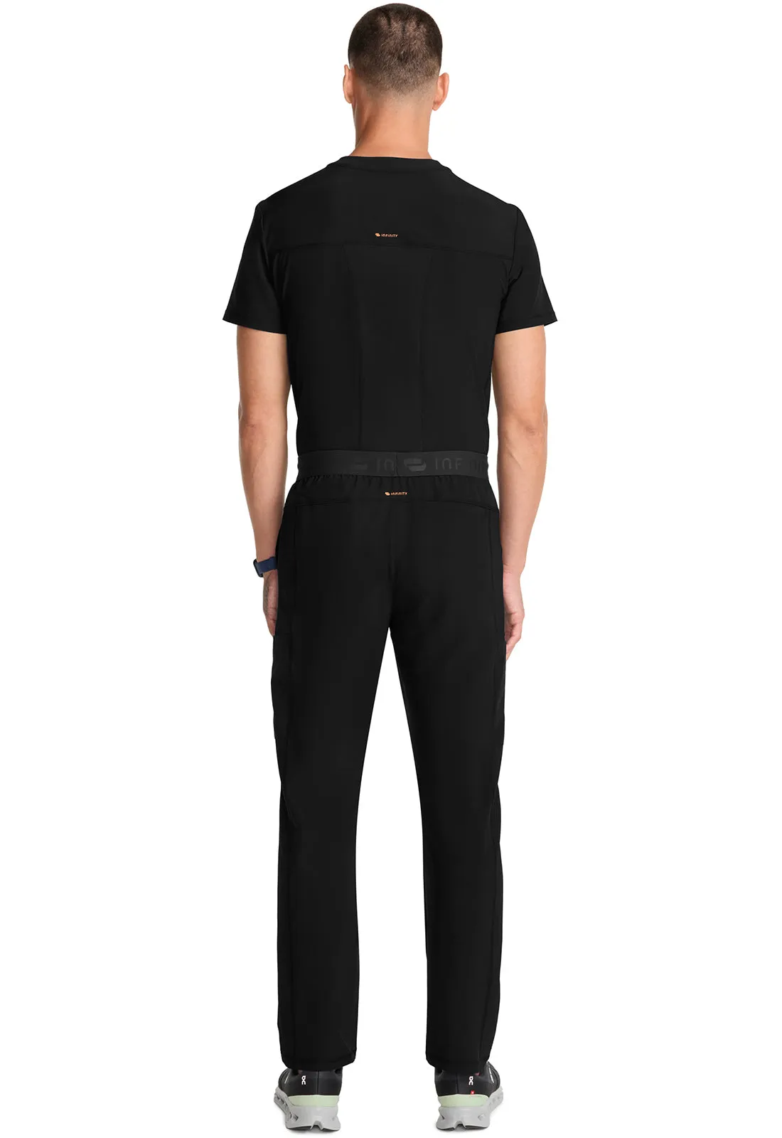 GNR8 IN013A Men's Straight Leg Pants Black
