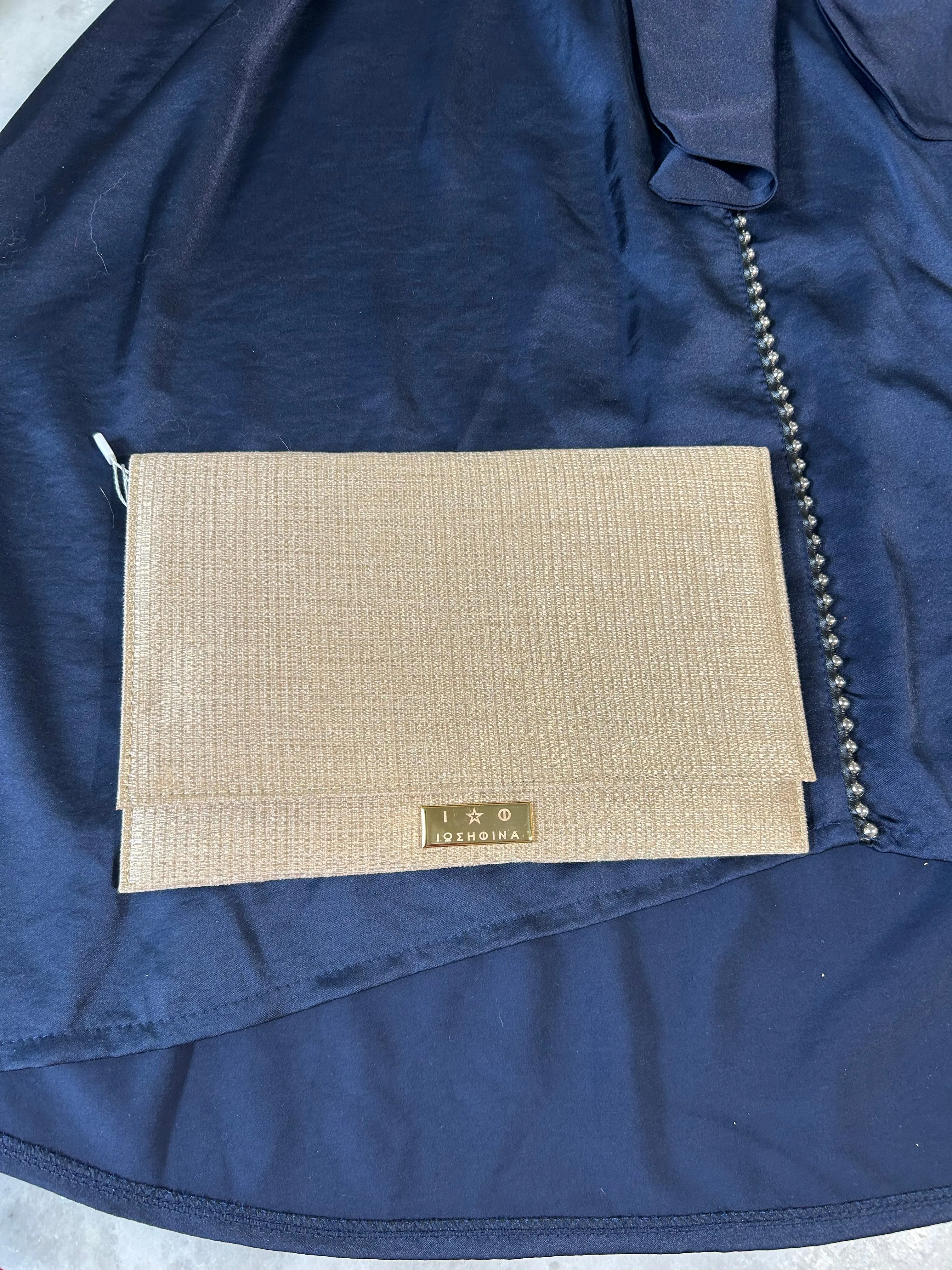 Gold and Champagne Clutch Purse
