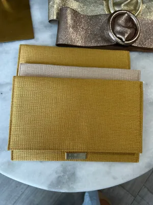 Gold and Champagne Clutch Purse