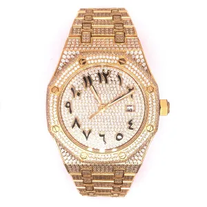 Gold Tone Arabic Dial Automatic Movement Presidential Watch