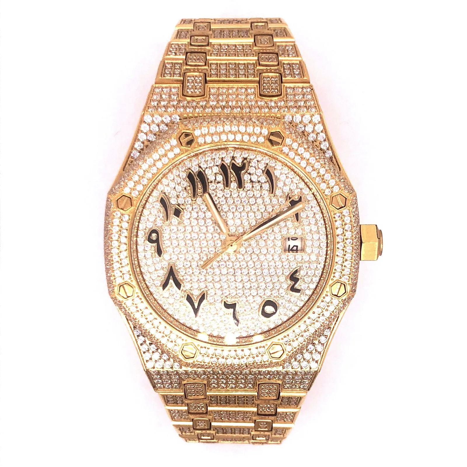 Gold Tone Arabic Dial Automatic Movement Presidential Watch