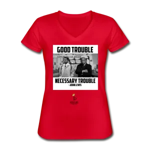 Good Trouble - Women's V-Neck T-Shirt
