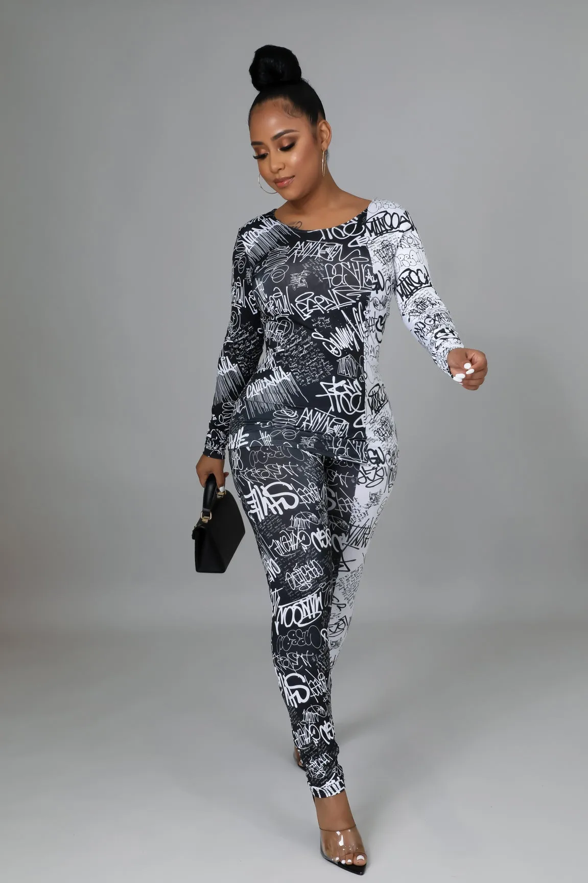Graphics Delight 2pc Pants Set Plus
