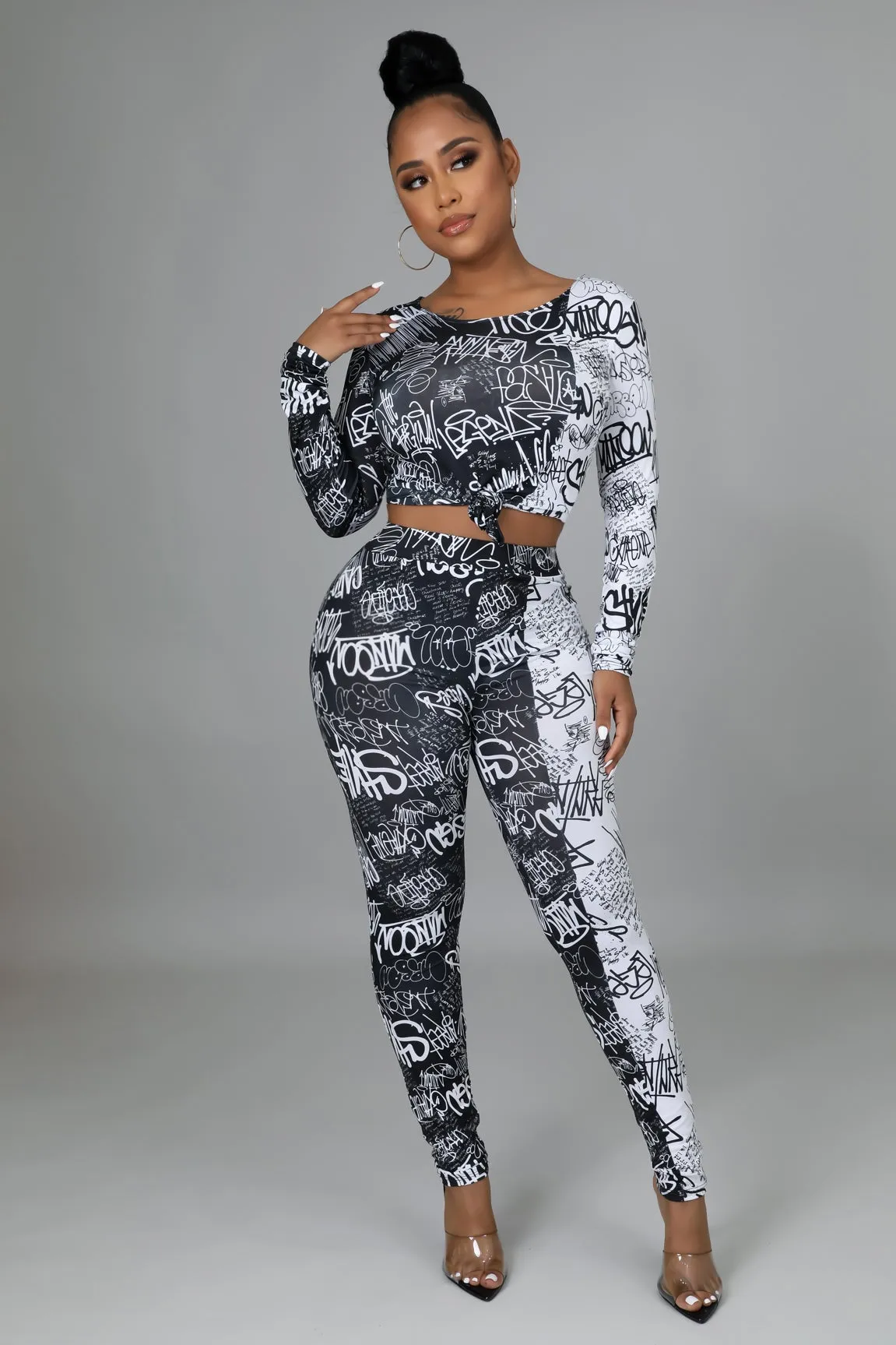 Graphics Delight 2pc Pants Set Plus