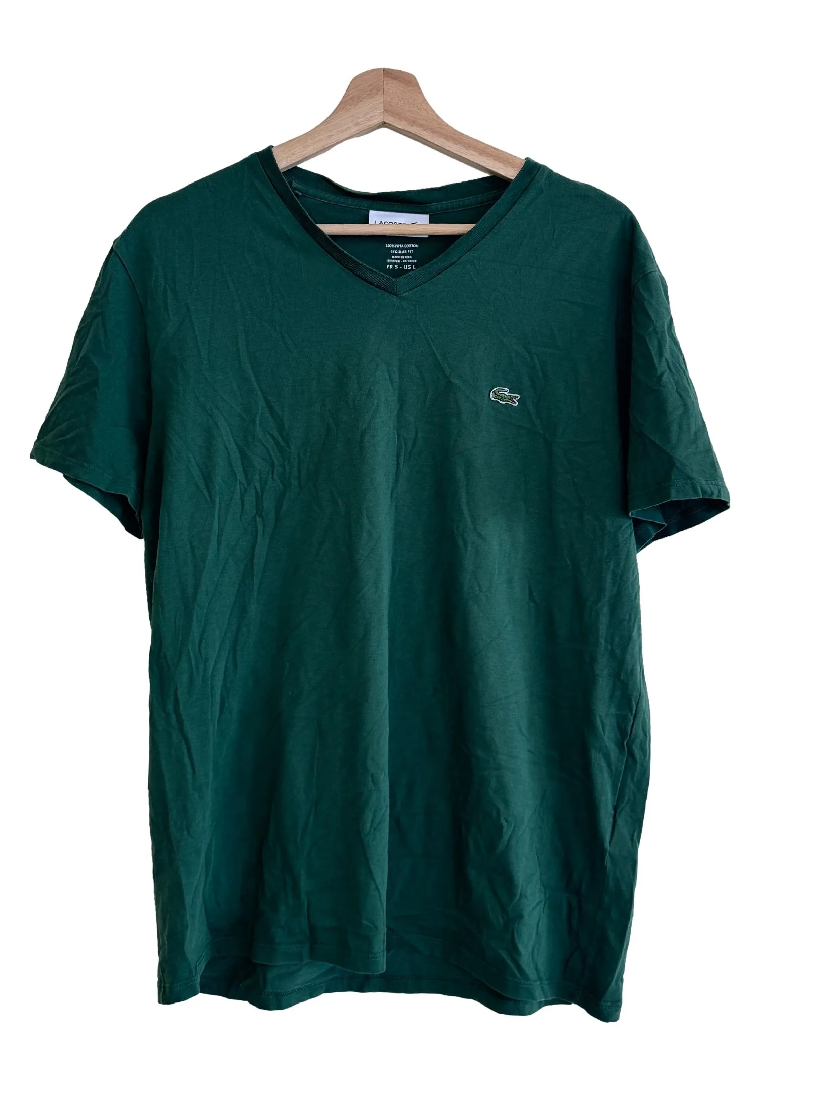 Green V Neck T Shirt