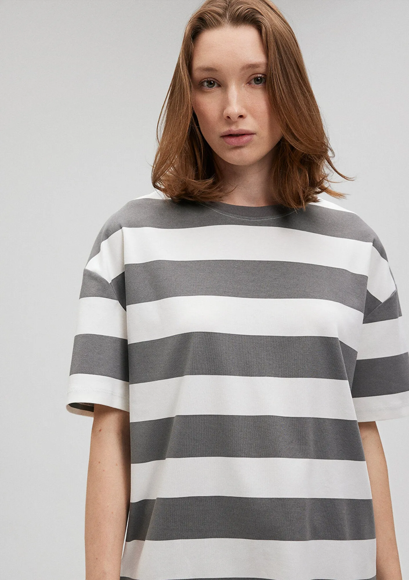Grey Striped T-Shirt