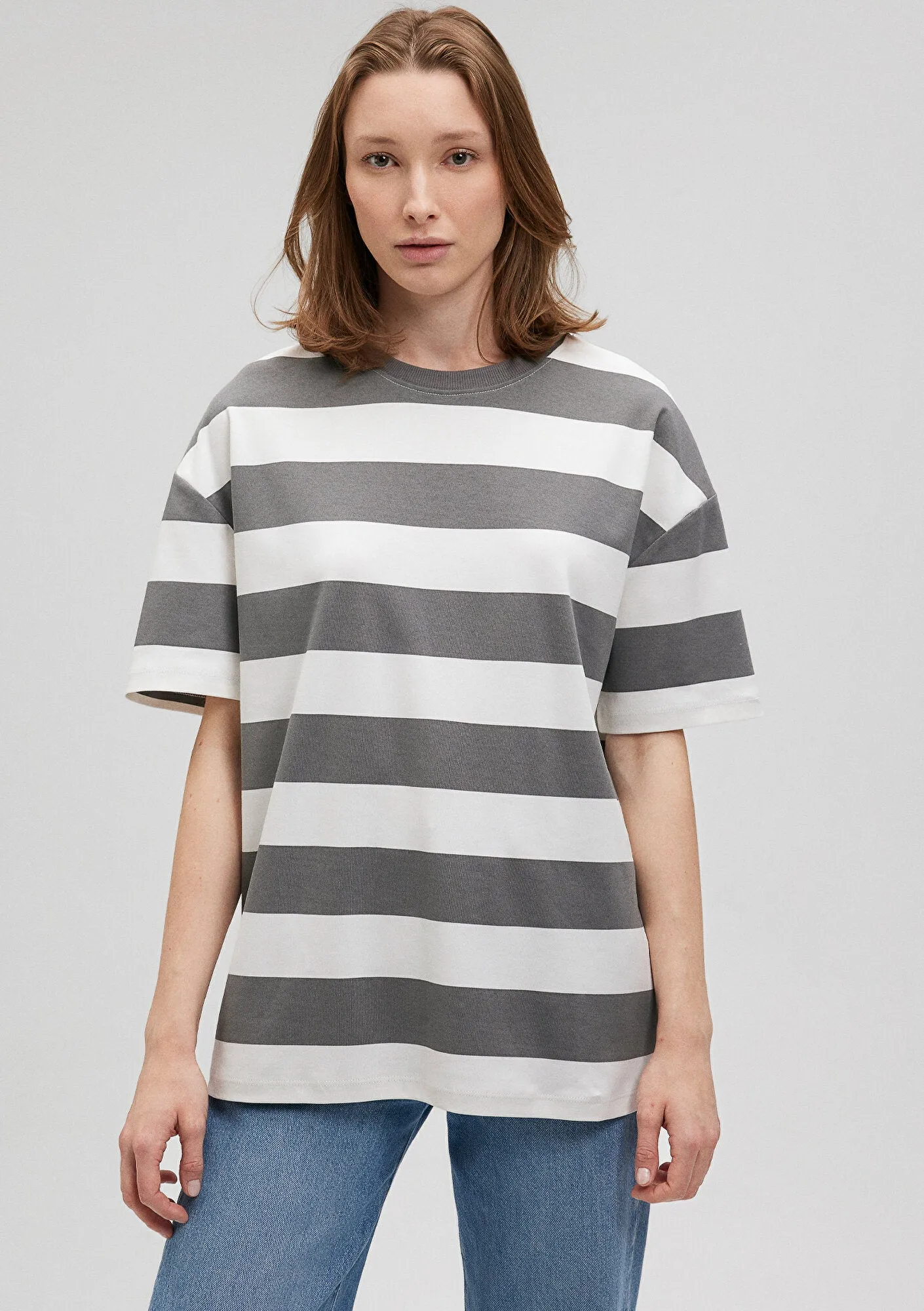 Grey Striped T-Shirt