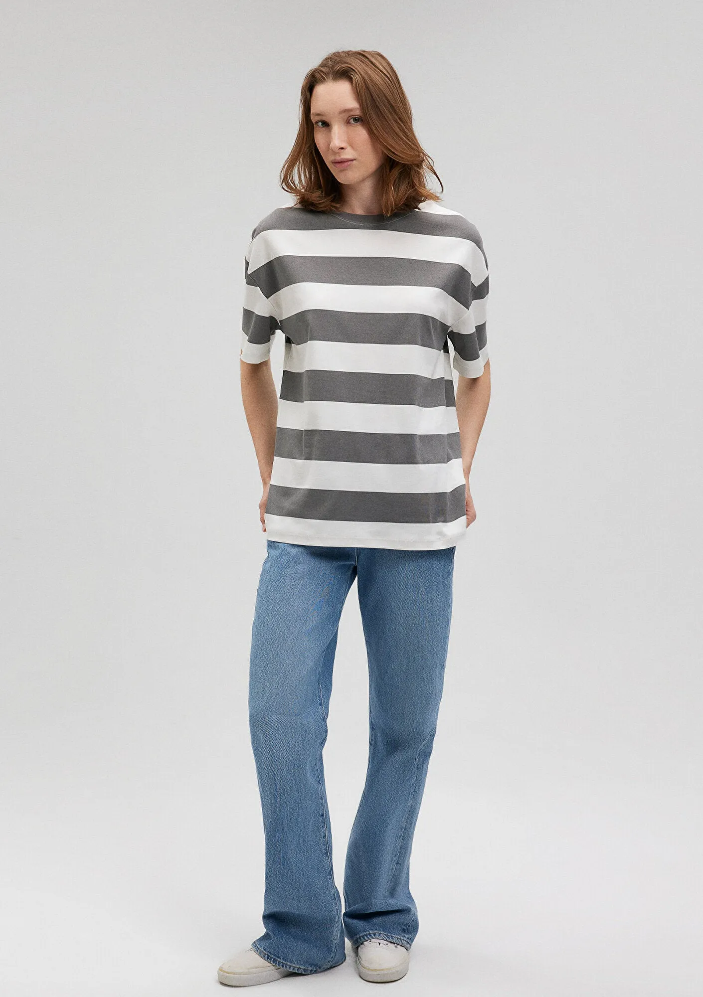 Grey Striped T-Shirt