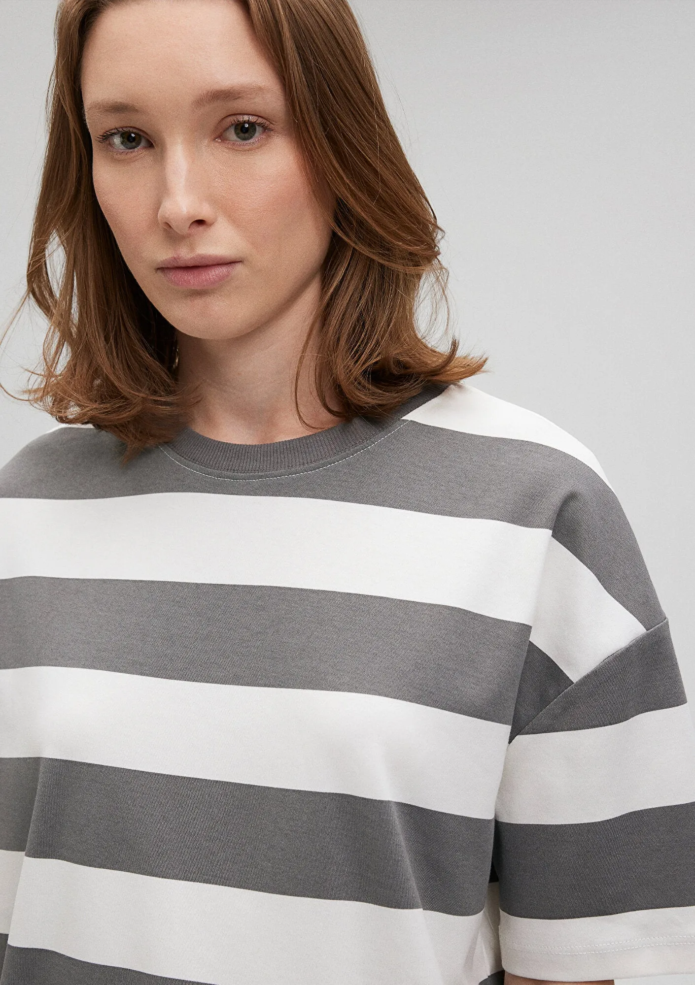 Grey Striped T-Shirt