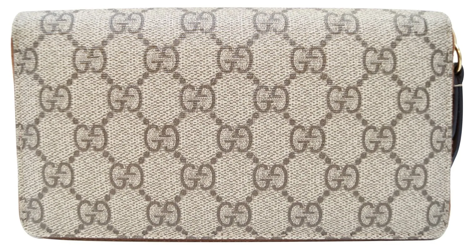 GUCCI GG Supreme Zip Around Wallet 410102