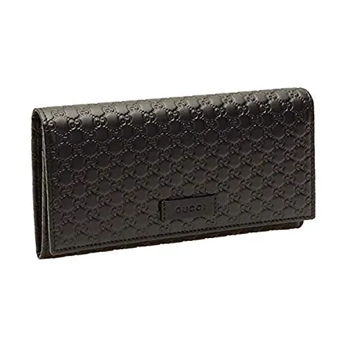 GUCCI wallet fold black micro guccissima leather 449396BMJ1G-1000