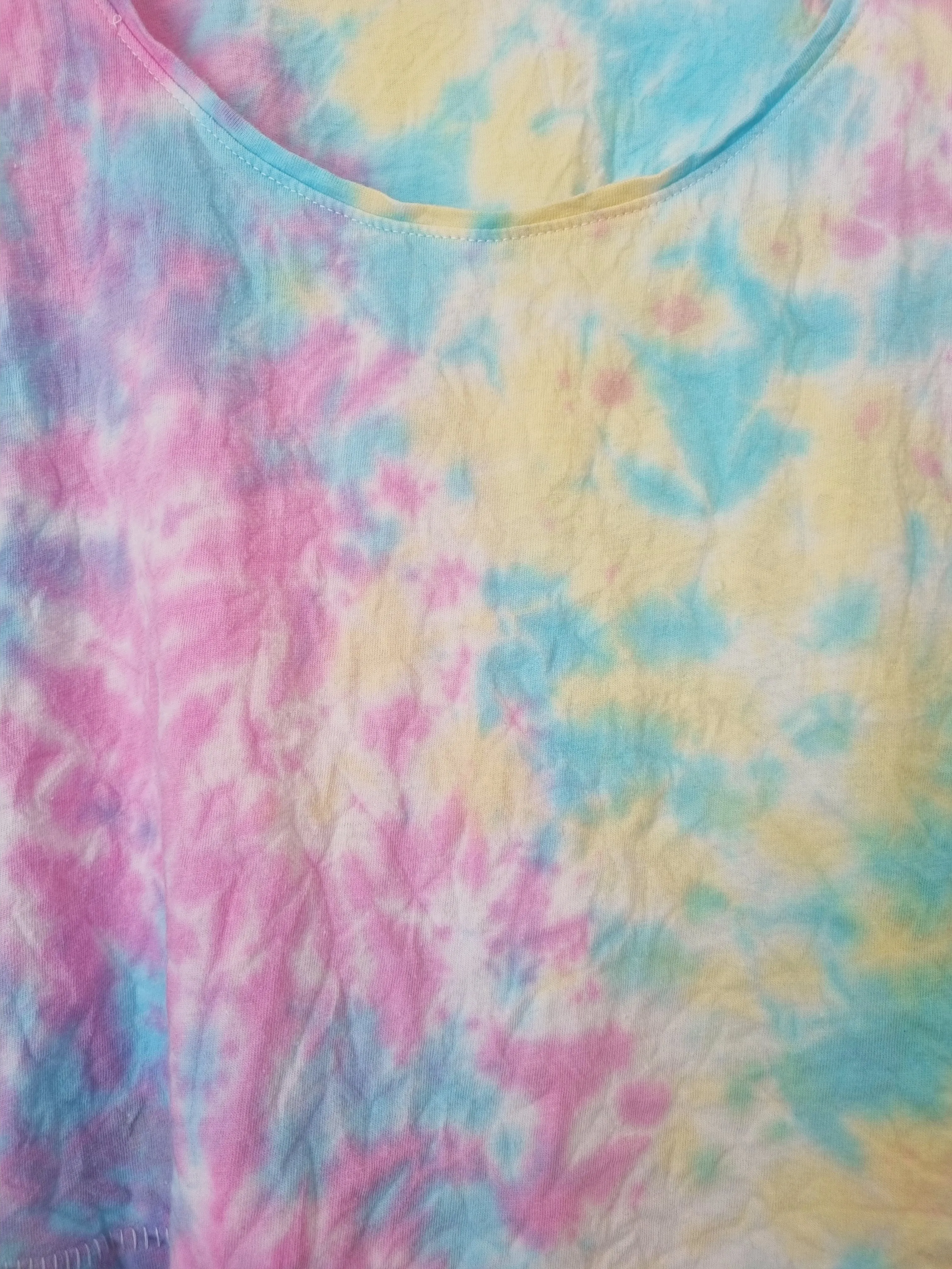 Hand Designed Pastel Galaxy Tie-Dye Tank Top