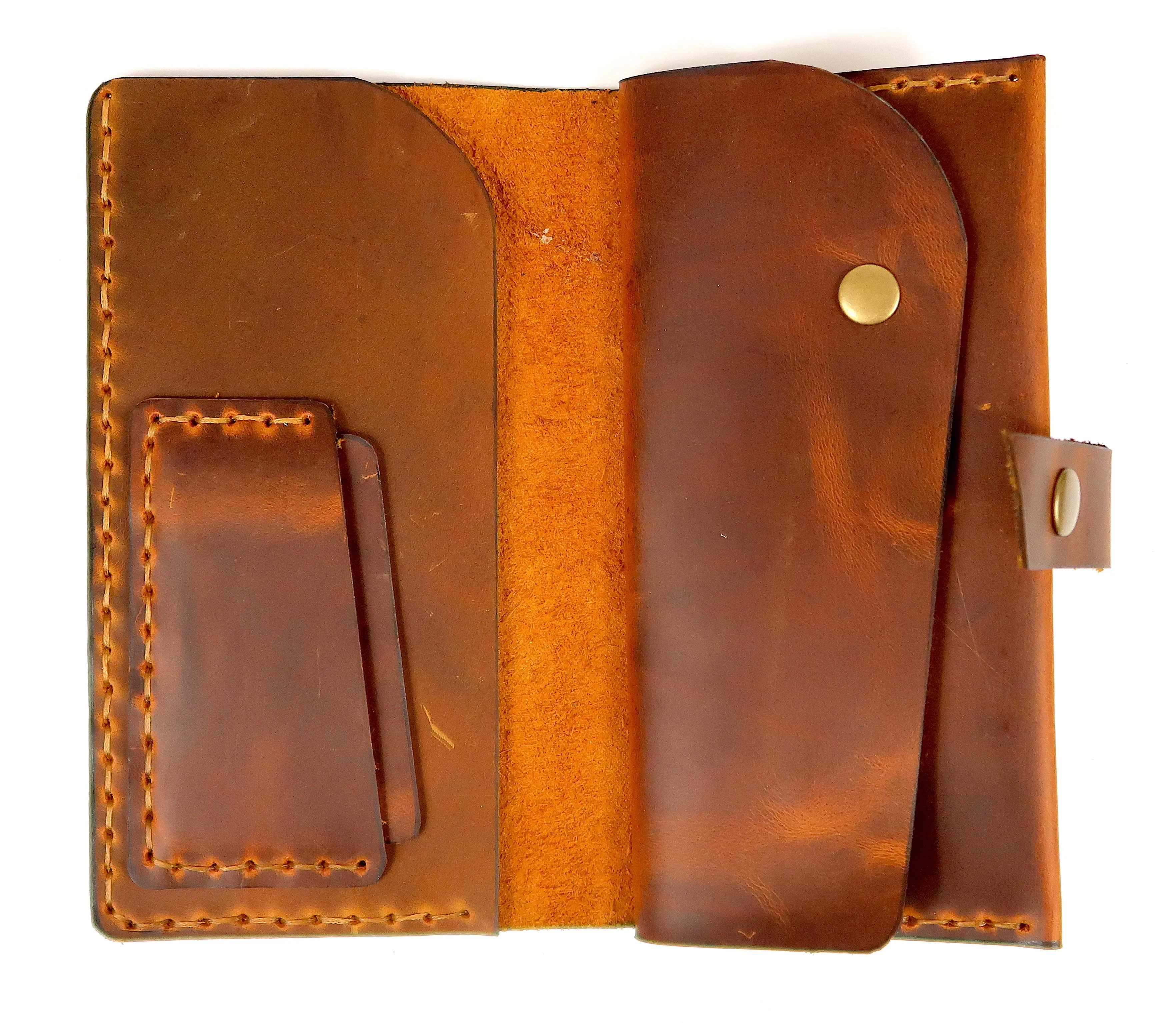 Handmade Leather Bi Fold Wallet