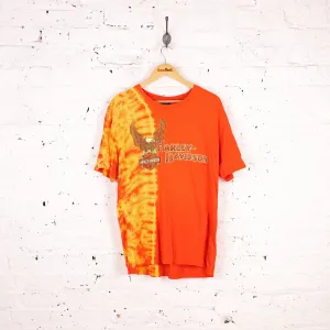Harley Davidson Tennessee Tie Dye T Shirt - Orange - L