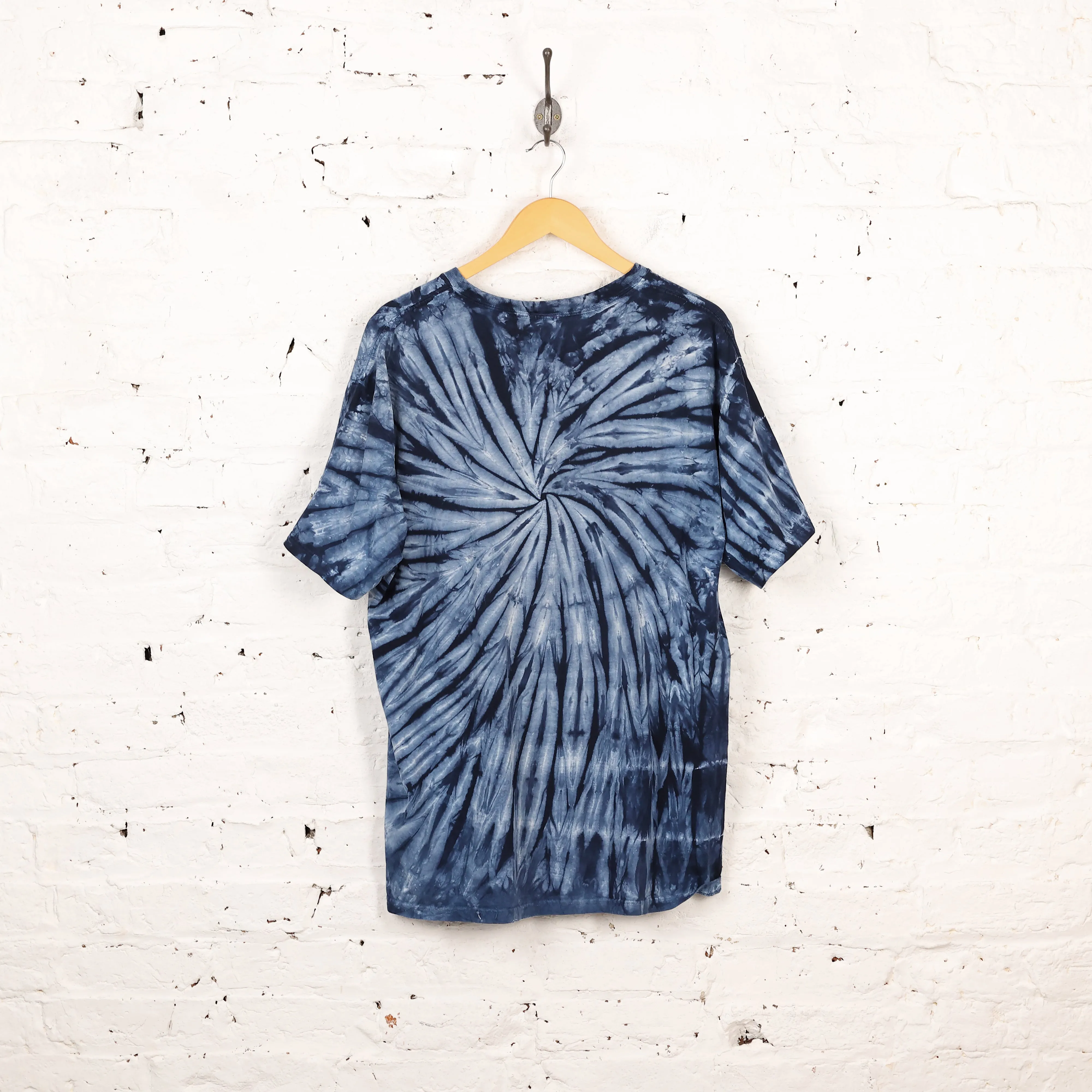 Harley Davidson Tie Dye T Shirt - Blue - L