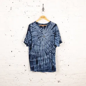 Harley Davidson Tie Dye T Shirt - Blue - L
