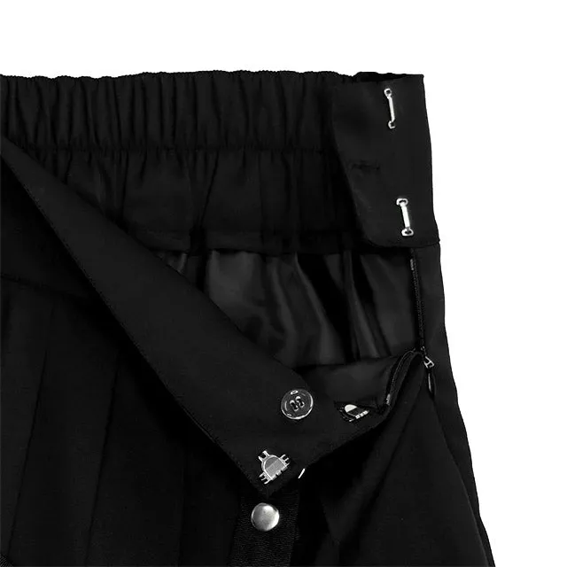 Harness Pleated Skirt