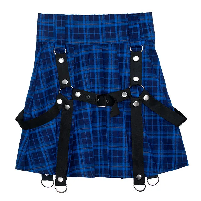 Harness Pleated Skirt