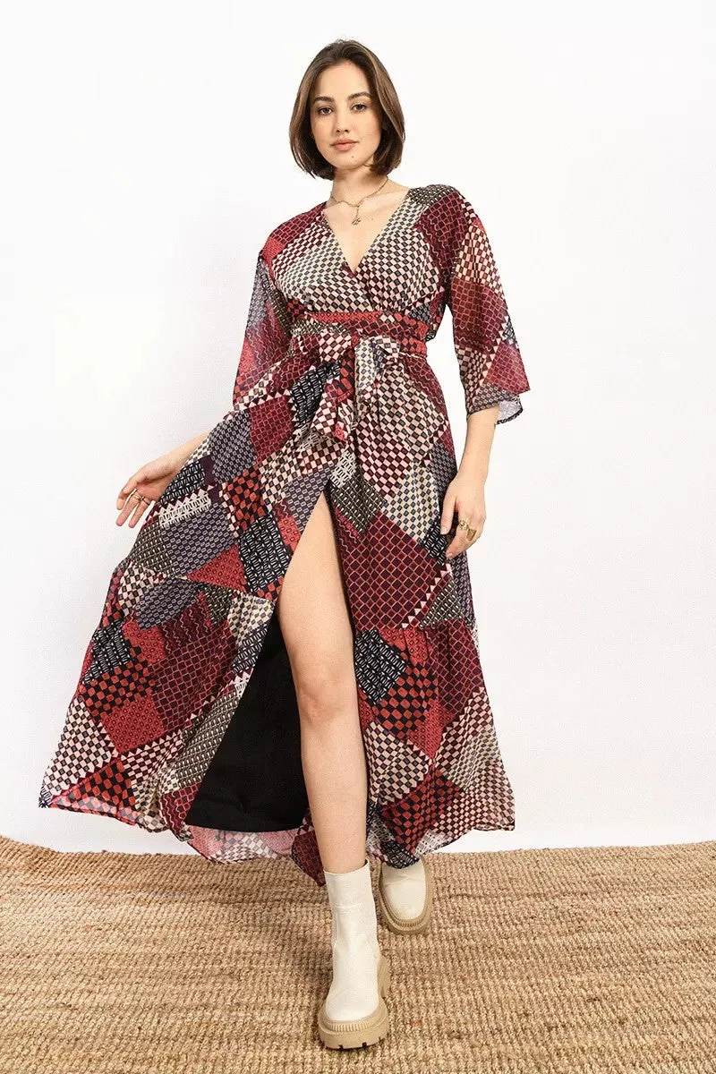 Harper Faux Wrap Dress
