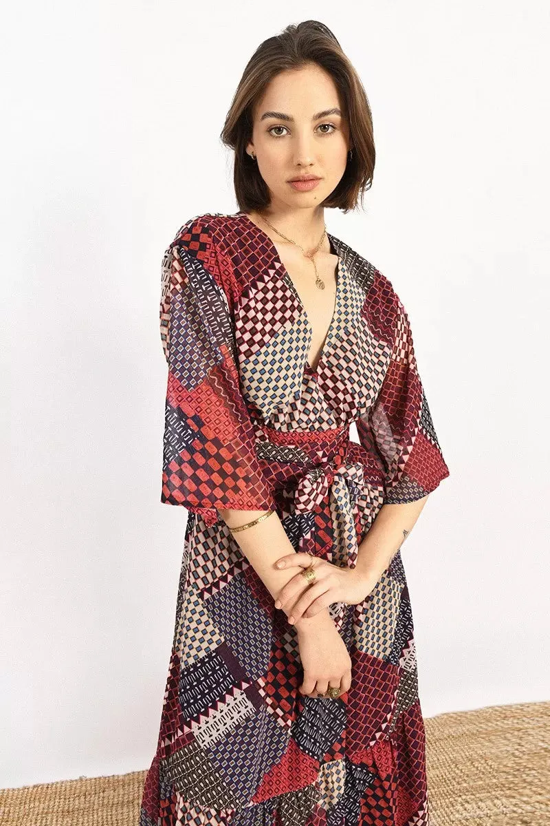 Harper Faux Wrap Dress