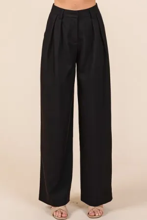 Hazel Blues® |  Mittoshop Pintuck Detail High Rise Pants