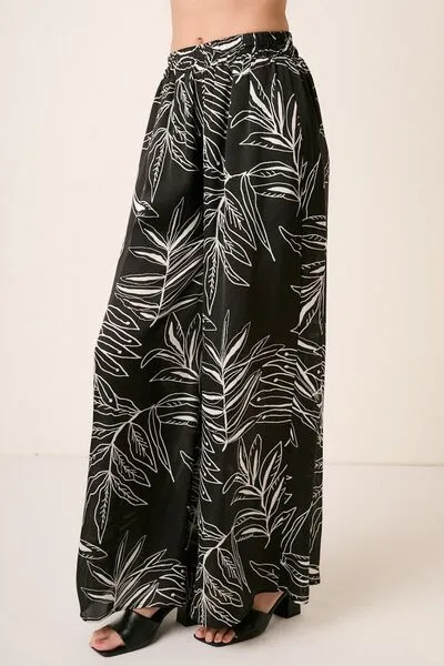 Hazel Blues® |  Mittoshop Printed Wide Leg Pants
